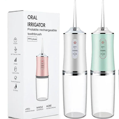 Portable Dental Water Flosser USB Rechargeable 220ml