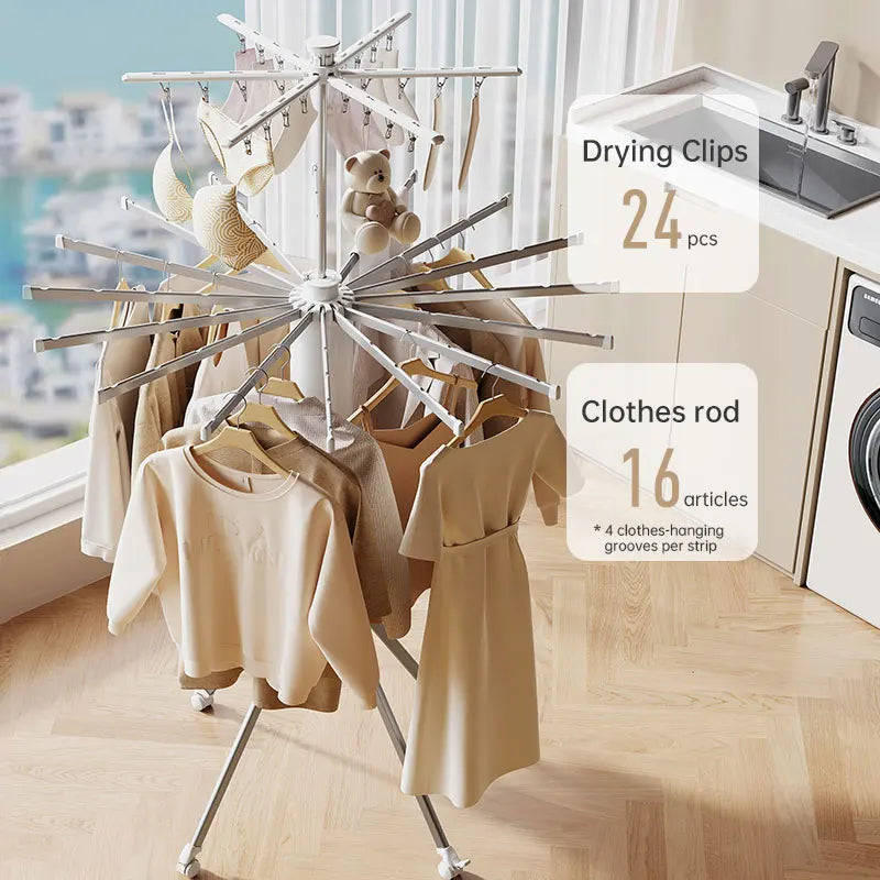 Foldable Octopus Drying Rack for Clothes & Quilt