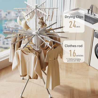 Foldable Octopus Drying Rack for Clothes & Quilt