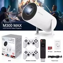 Portable Retro Gaming Projector with 64GB Games