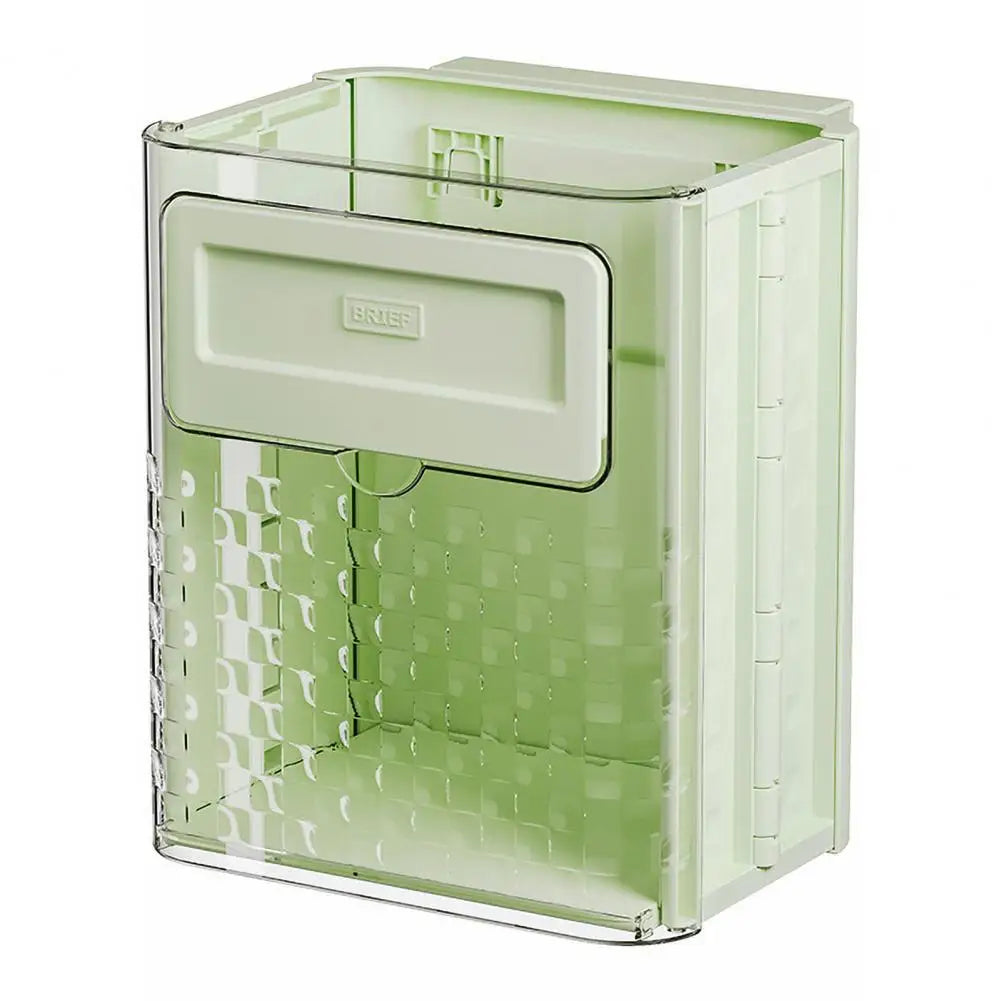 Foldable Wall Mounted Kitchen Trash Bin 10L