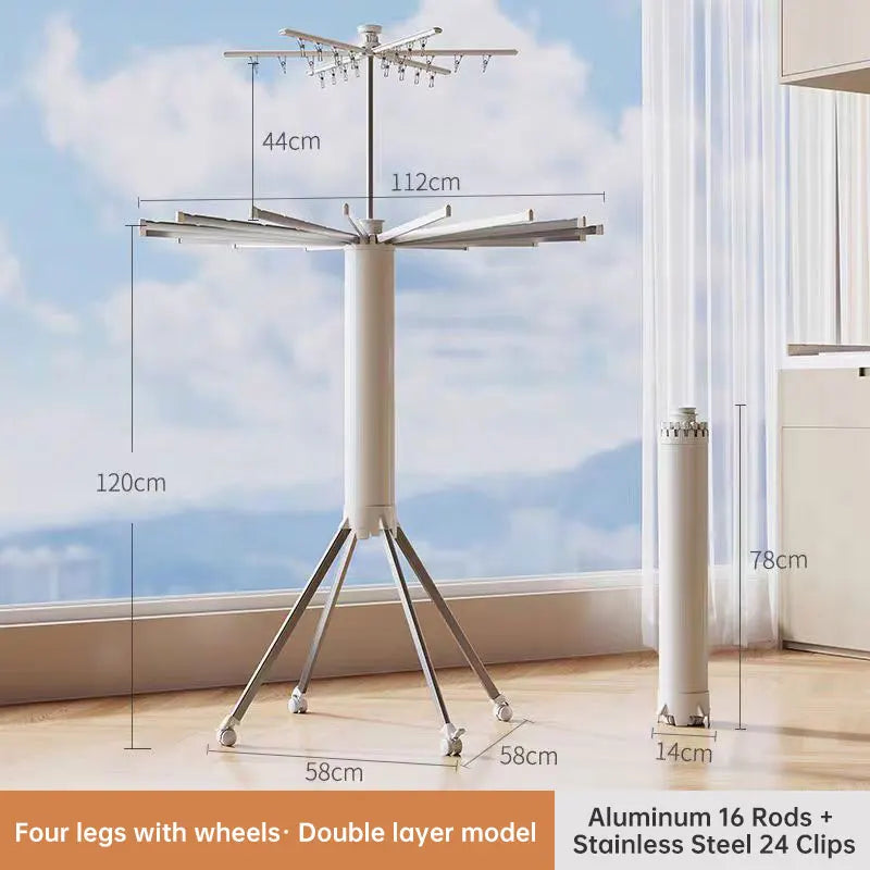 Foldable Octopus Drying Rack for Clothes & Quilt
