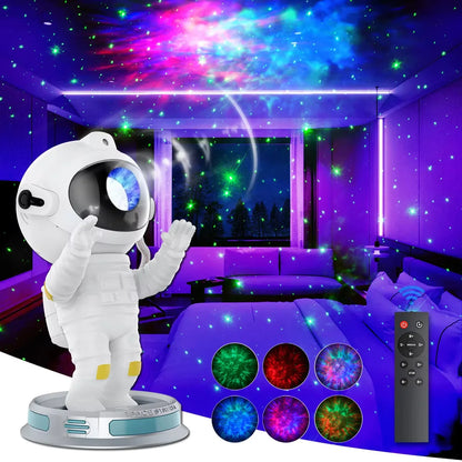 Astronaut Star Projector Night Light with Remote