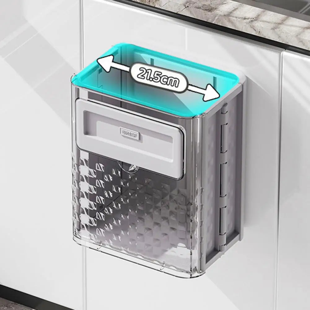 Foldable Wall Mounted Kitchen Trash Bin 10L